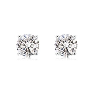 8.9mm IJI1I2 Basket-Set Solitaire Diamond Stud Earrings in P950 Platinum