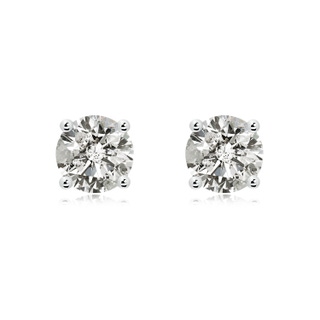 8.9mm KI3 Basket-Set Solitaire Diamond Stud Earrings in P950 Platinum