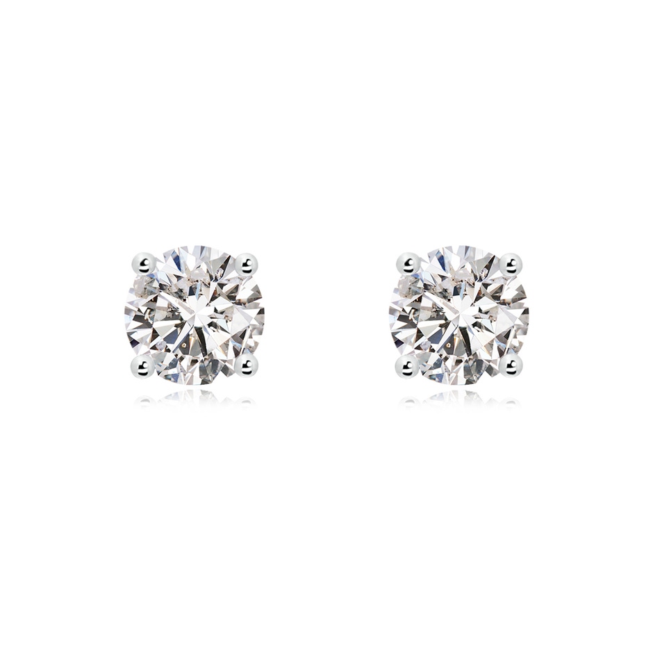 8mm IJI1I2 Basket-Set Solitaire Diamond Stud Earrings in P950 Platinum 