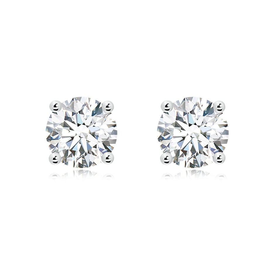 9.4mm GVS2 Basket-Set Solitaire Diamond Stud Earrings in P950 Platinum 