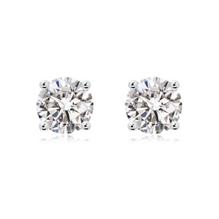 9.4mm IJI1I2 Basket-Set Solitaire Diamond Stud Earrings in P950 Platinum