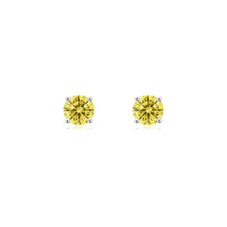 Round Fancy Intense, VS2 Yellow Diamond
