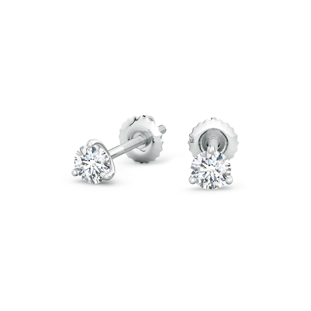 3.2mm GVS2 Prong-Set Round Diamond Martini Stud Earrings in P950 Platinum - side 199