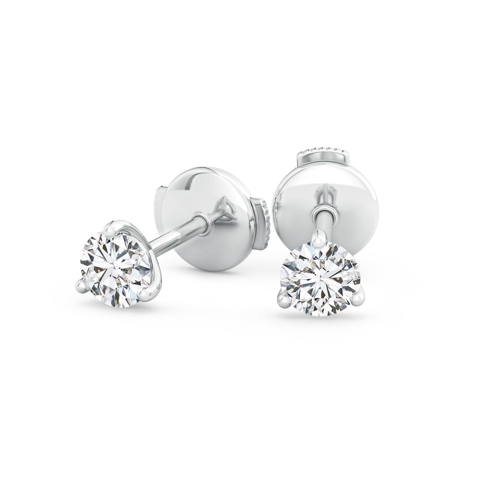 4.6mm HSI2 Prong-Set Round Diamond Martini Stud Earrings in White Gold side 199