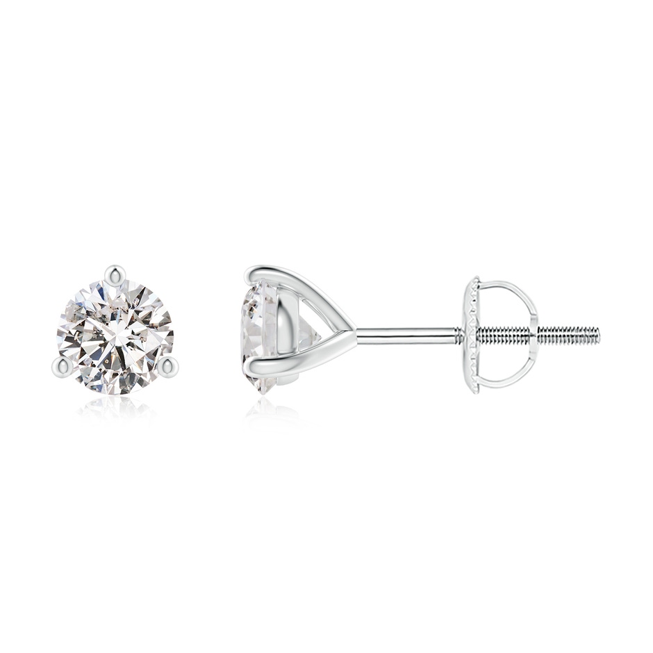 4.6mm IJI1I2 Prong-Set Round Diamond Martini Stud Earrings in P950 Platinum 