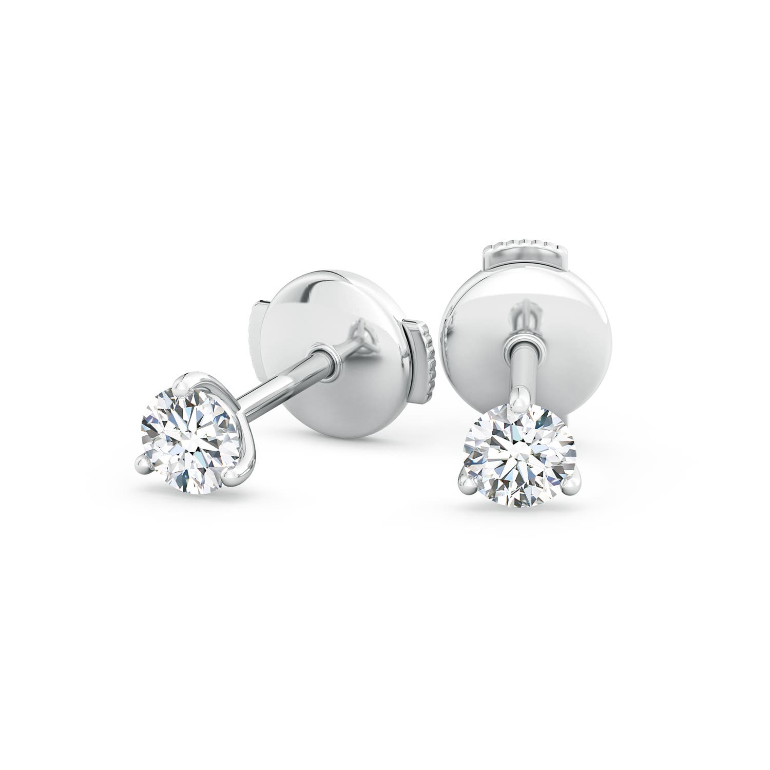French Cut Diamond Studs Earrings | Ouros Jewels