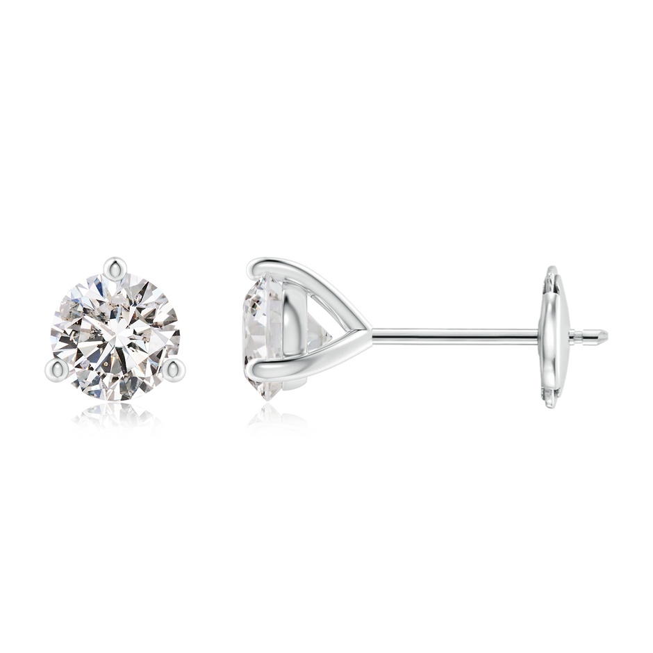 5.1mm IJI1I2 Prong-Set Round Diamond Martini Stud Earrings in White Gold 