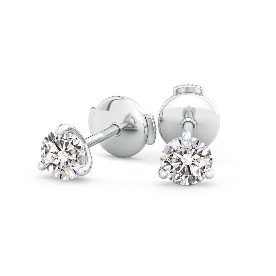 5.1mm IJI1I2 Prong-Set Round Diamond Martini Stud Earrings in White Gold side 199