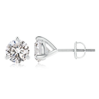 6.4mm IJI1I2 Prong-Set Round Diamond Martini Stud Earrings in P950 Platinum