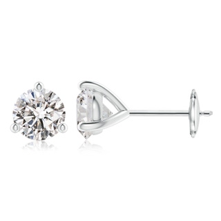 6.4mm IJI1I2 Prong-Set Round Diamond Martini Stud Earrings in White Gold