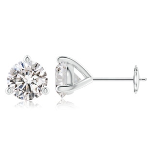 7.4mm IJI1I2 Prong-Set Round Diamond Martini Stud Earrings in White Gold