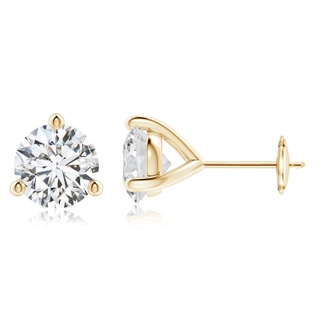 8.1mm HSI2 Prong-Set Round Diamond Martini Stud Earrings in 10K Yellow Gold