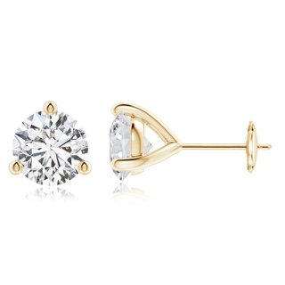 8.1mm HSI2 Prong-Set Round Diamond Martini Stud Earrings in 9K Yellow Gold