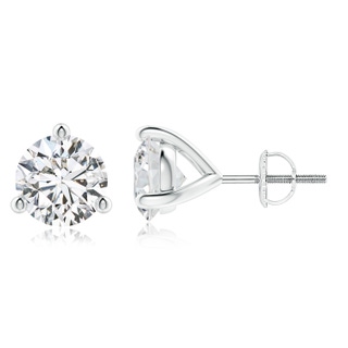 8.1mm HSI2 Prong-Set Round Diamond Martini Stud Earrings in P950 Platinum