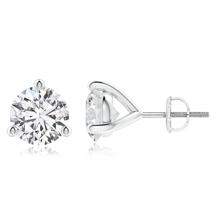 8.1mm HSI2 Prong-Set Round Diamond Martini Stud Earrings in P950 Platinum 