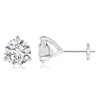 8.1mm HSI2 Prong-Set Round Diamond Martini Stud Earrings in White Gold