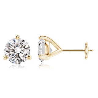 8.1mm IJI1I2 Prong-Set Round Diamond Martini Stud Earrings in 10K Yellow Gold