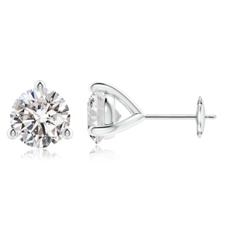 8.1mm IJI1I2 Prong-Set Round Diamond Martini Stud Earrings in White Gold