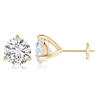 8.9mm HSI2 Prong-Set Round Diamond Martini Stud Earrings in 10K Yellow Gold