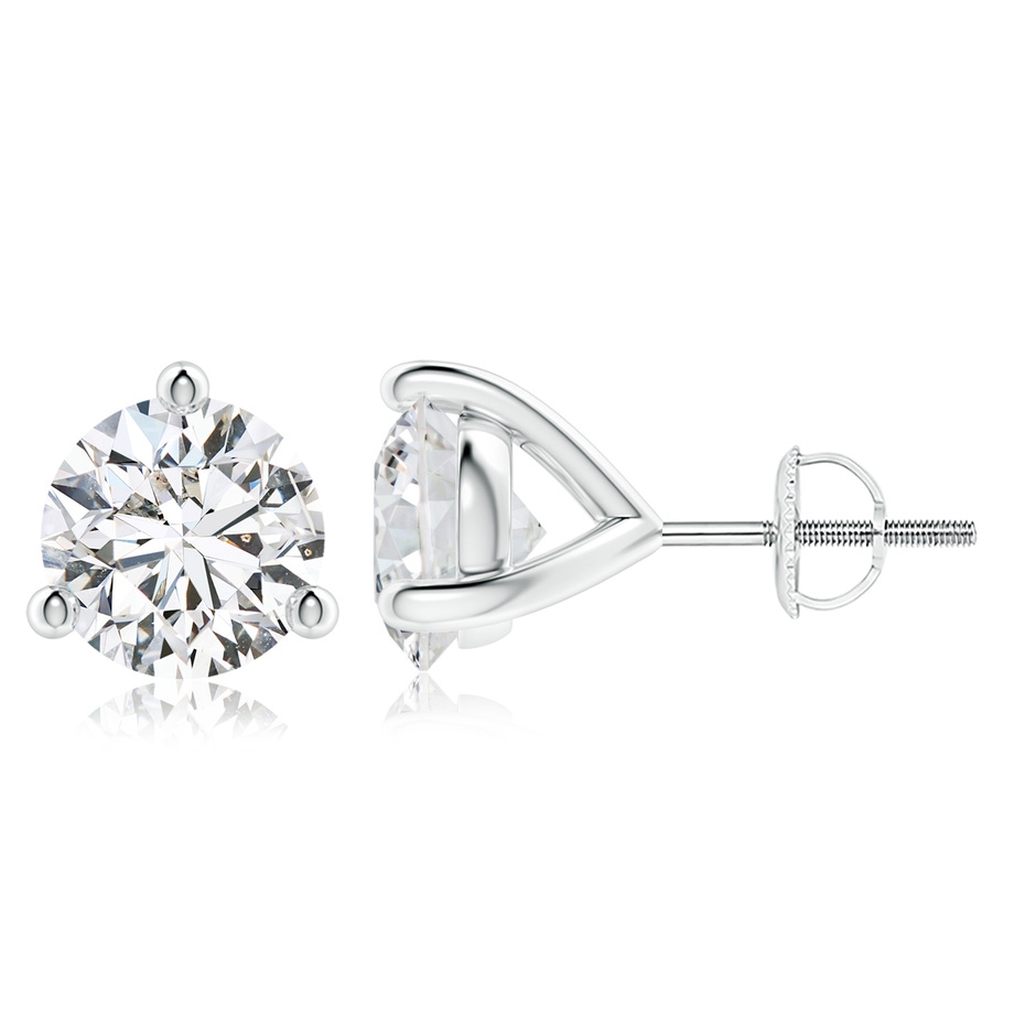 8.9mm HSI2 Prong-Set Round Diamond Martini Stud Earrings in P950 Platinum 
