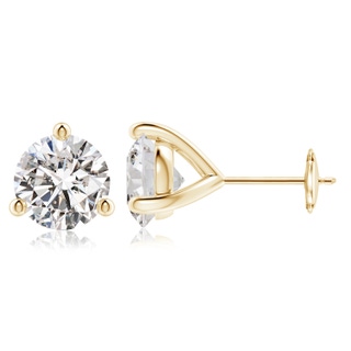 8.9mm IJI1I2 Prong-Set Round Diamond Martini Stud Earrings in 10K Yellow Gold