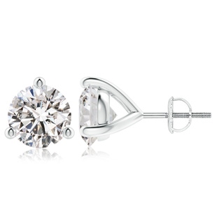 9.2mm IJI1I2 Prong-Set Round Diamond Martini Stud Earrings in P950 Platinum