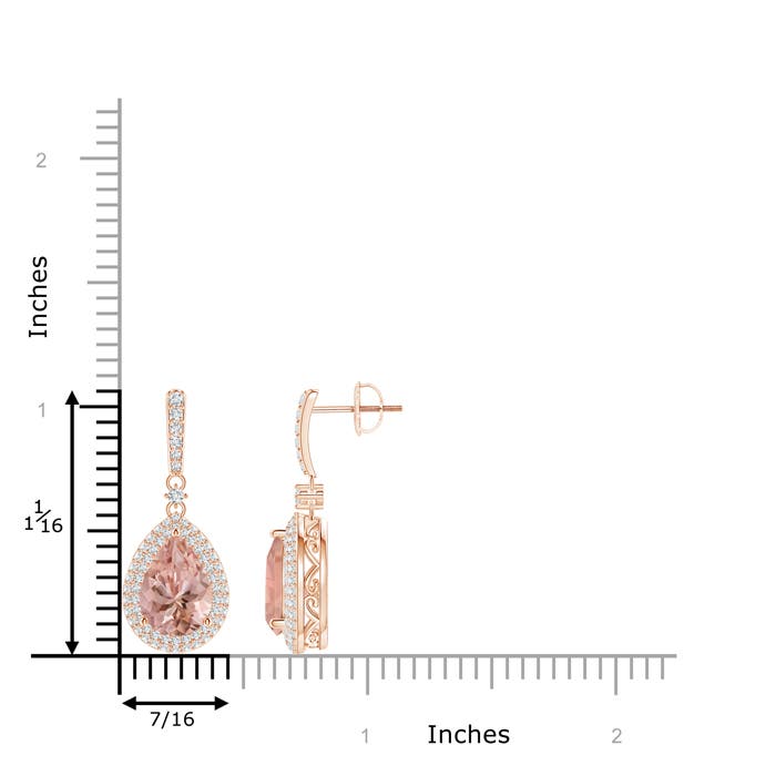 AAAA - Morganite / 3.9 CT / 14 KT Rose Gold