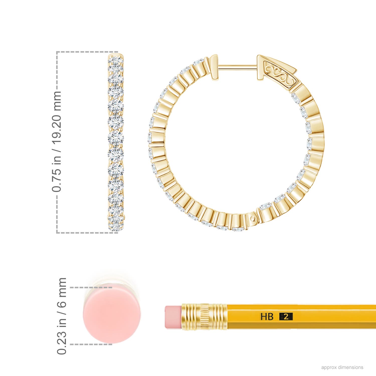 F-G, VS / 0.9 CT / 14 KT Yellow Gold