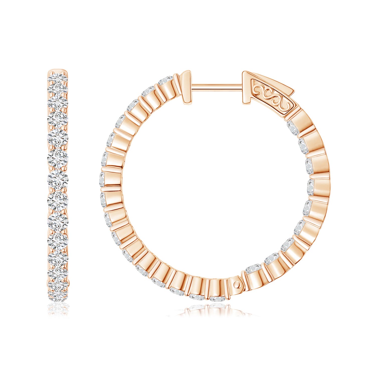 H, SI2 / 0.9 CT / 14 KT Rose Gold