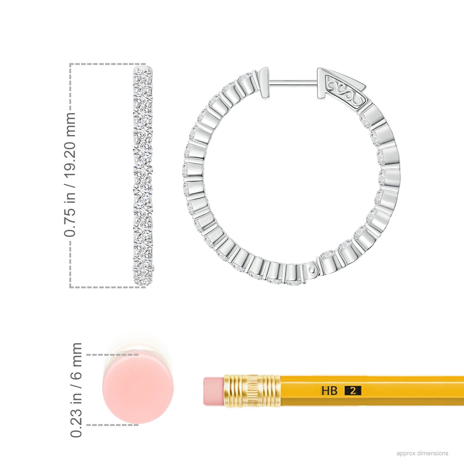 H, SI2 / 0.9 CT / 14 KT White Gold