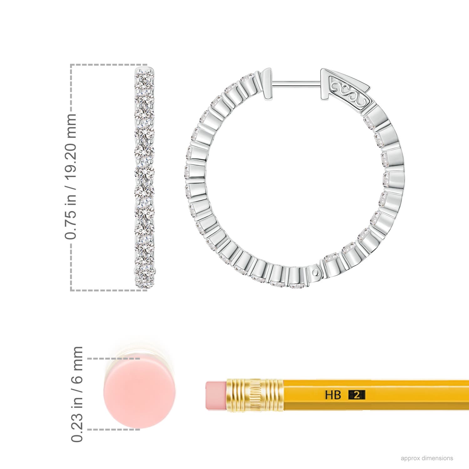 I-J, I1-I2 / 0.9 CT / 14 KT White Gold