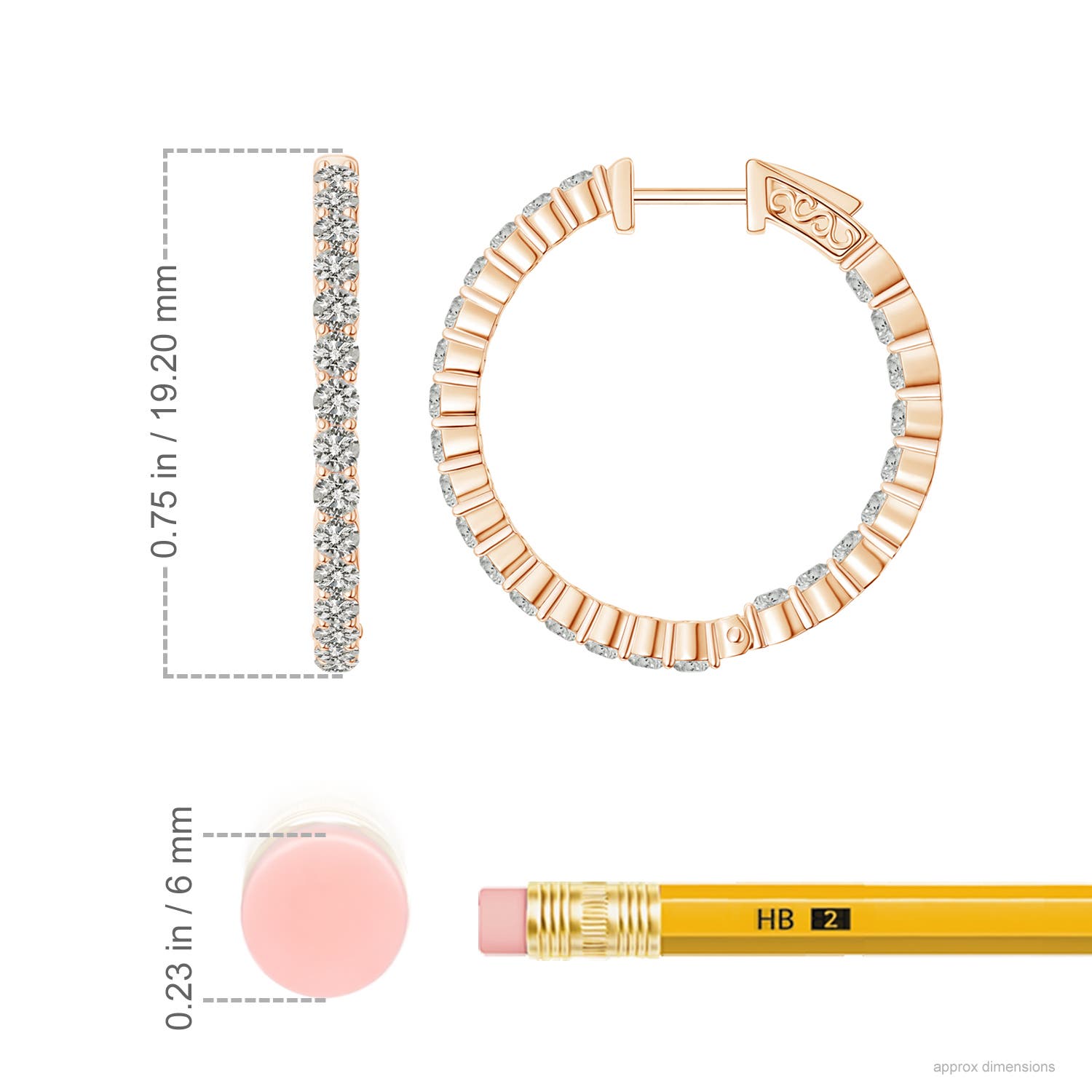 K, I3 / 0.9 CT / 14 KT Rose Gold