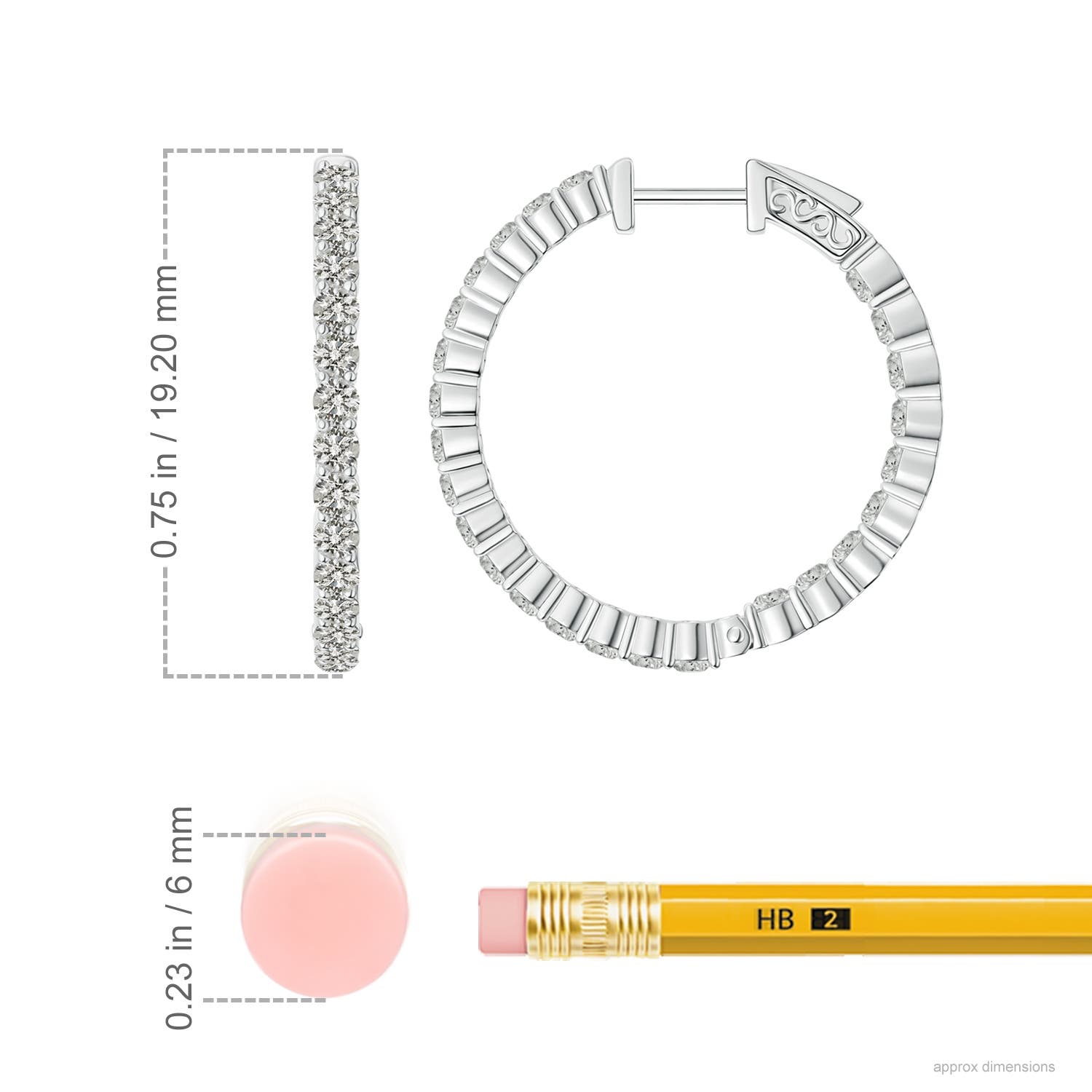 K, I3 / 0.9 CT / 14 KT White Gold