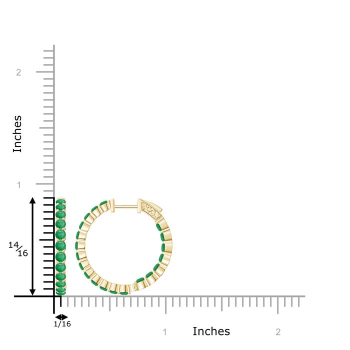 A - Emerald / 1 CT / 14 KT Yellow Gold