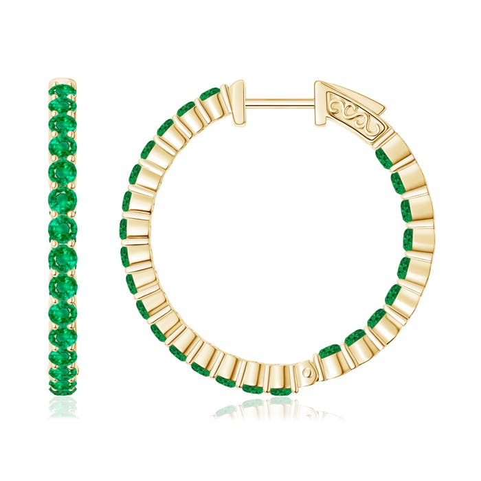 AAA - Emerald / 1 CT / 14 KT Yellow Gold