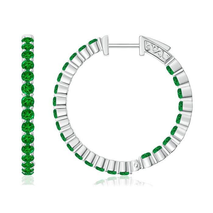 AAAA - Emerald / 1 CT / 14 KT White Gold