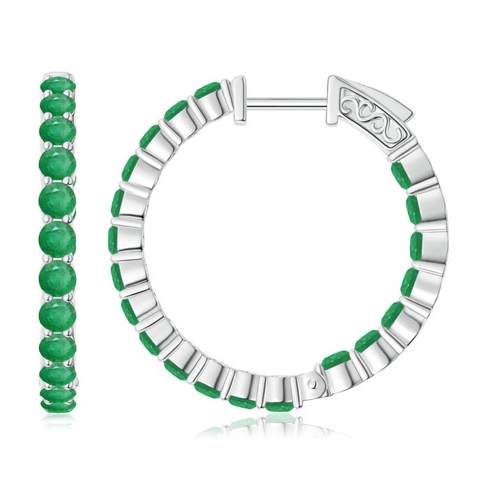 A - Emerald / 1.52 CT / 14 KT White Gold