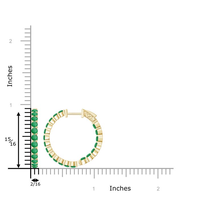 A - Emerald / 1.52 CT / 14 KT Yellow Gold