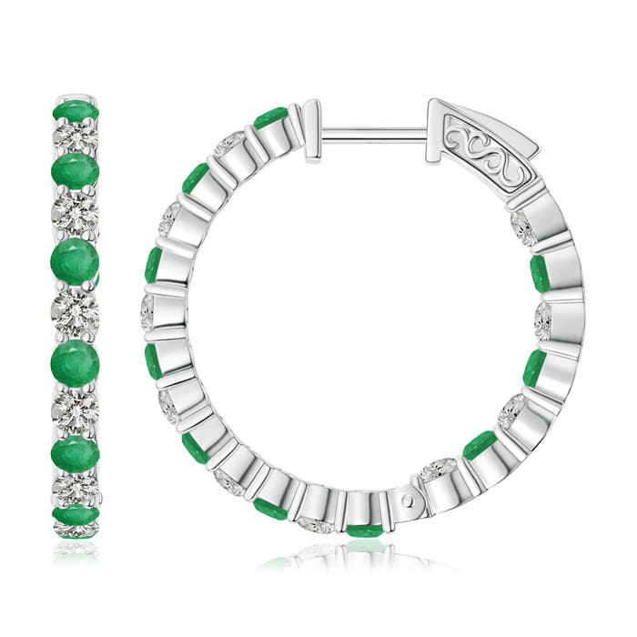 A - Emerald / 1.54 CT / 14 KT White Gold