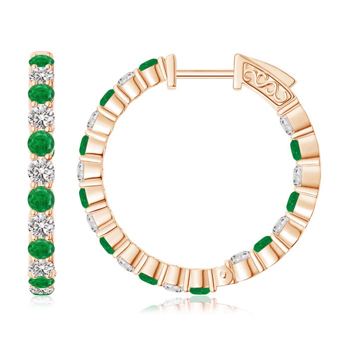 AA - Emerald / 1.54 CT / 14 KT Rose Gold