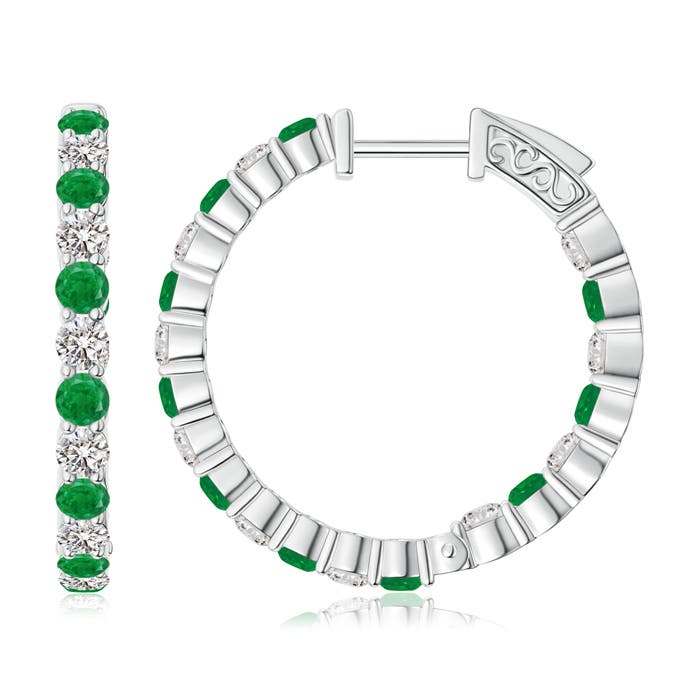 AA - Emerald / 1.54 CT / 14 KT White Gold