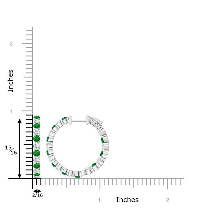 AAAA - Emerald / 1.54 CT / 14 KT White Gold