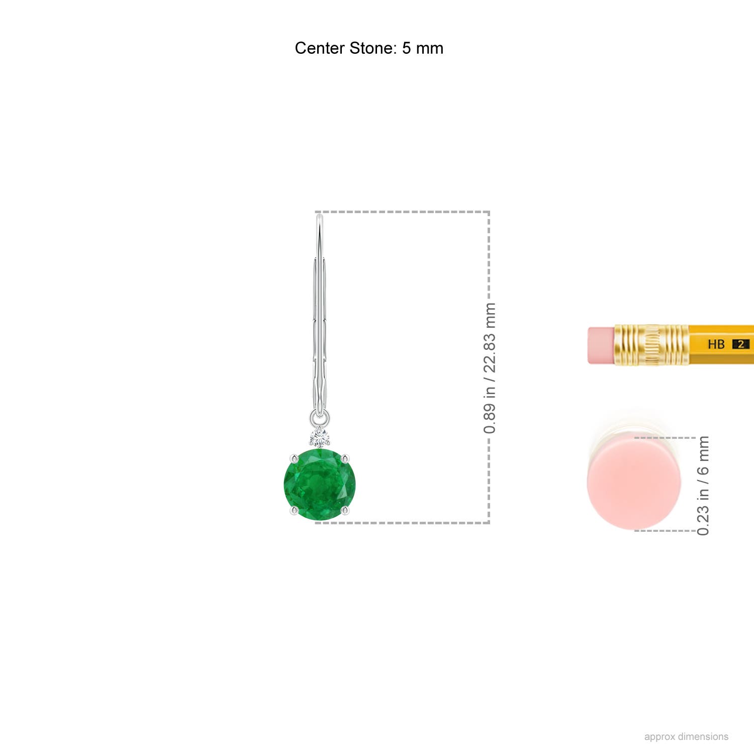 AA - Emerald / 0.93 CT / 14 KT White Gold