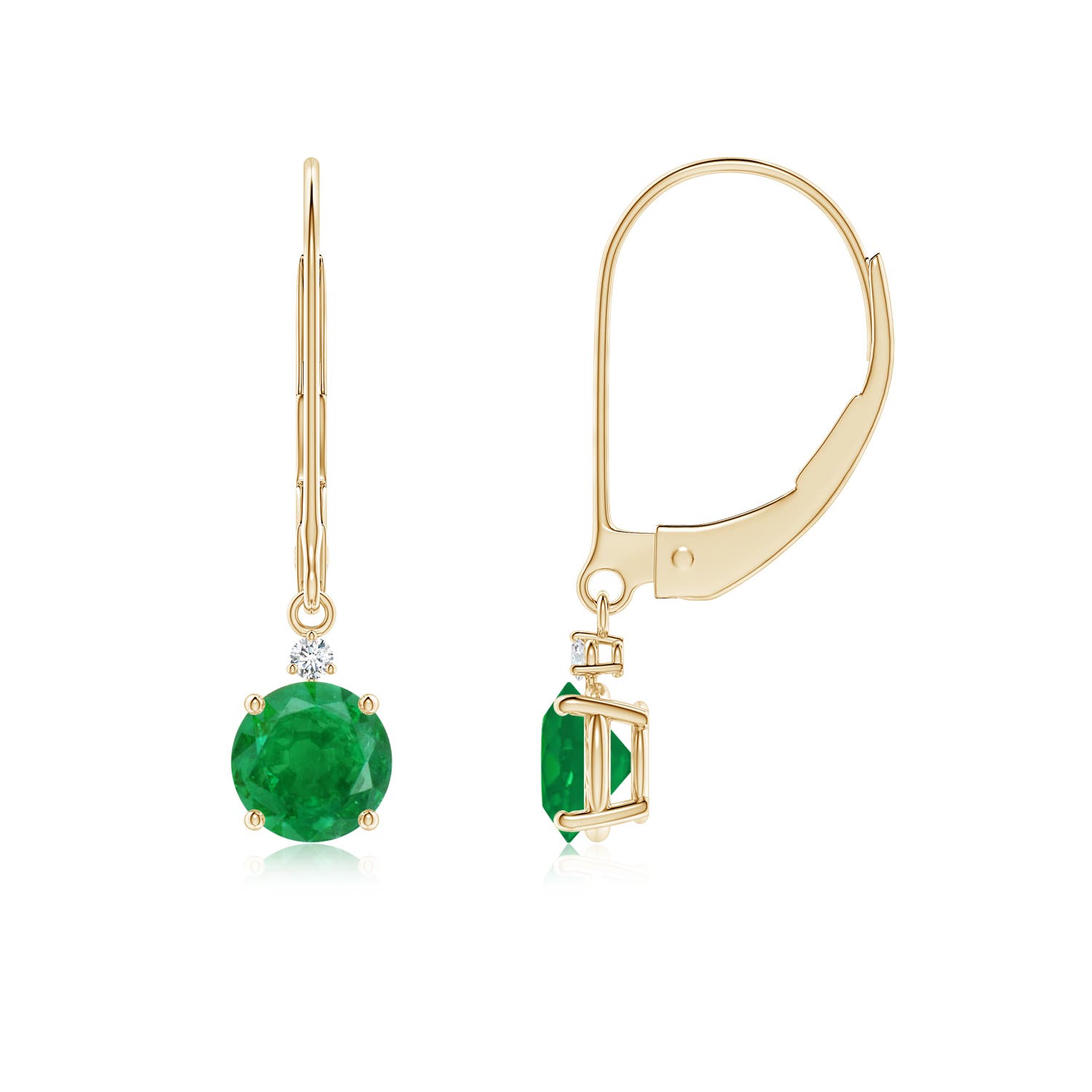 AA - Emerald / 0.93 CT / 14 KT Yellow Gold