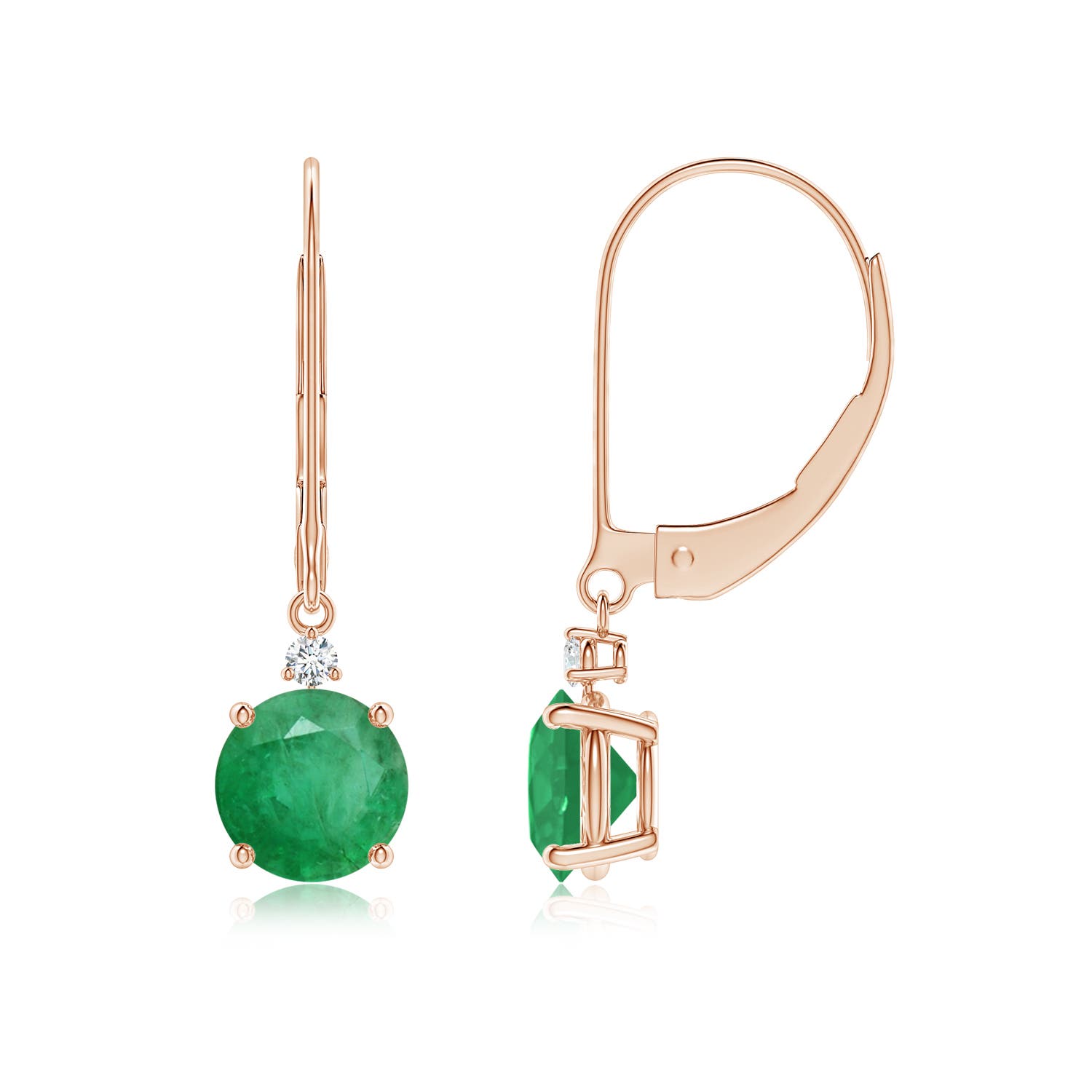 A - Emerald / 1.54 CT / 14 KT Rose Gold