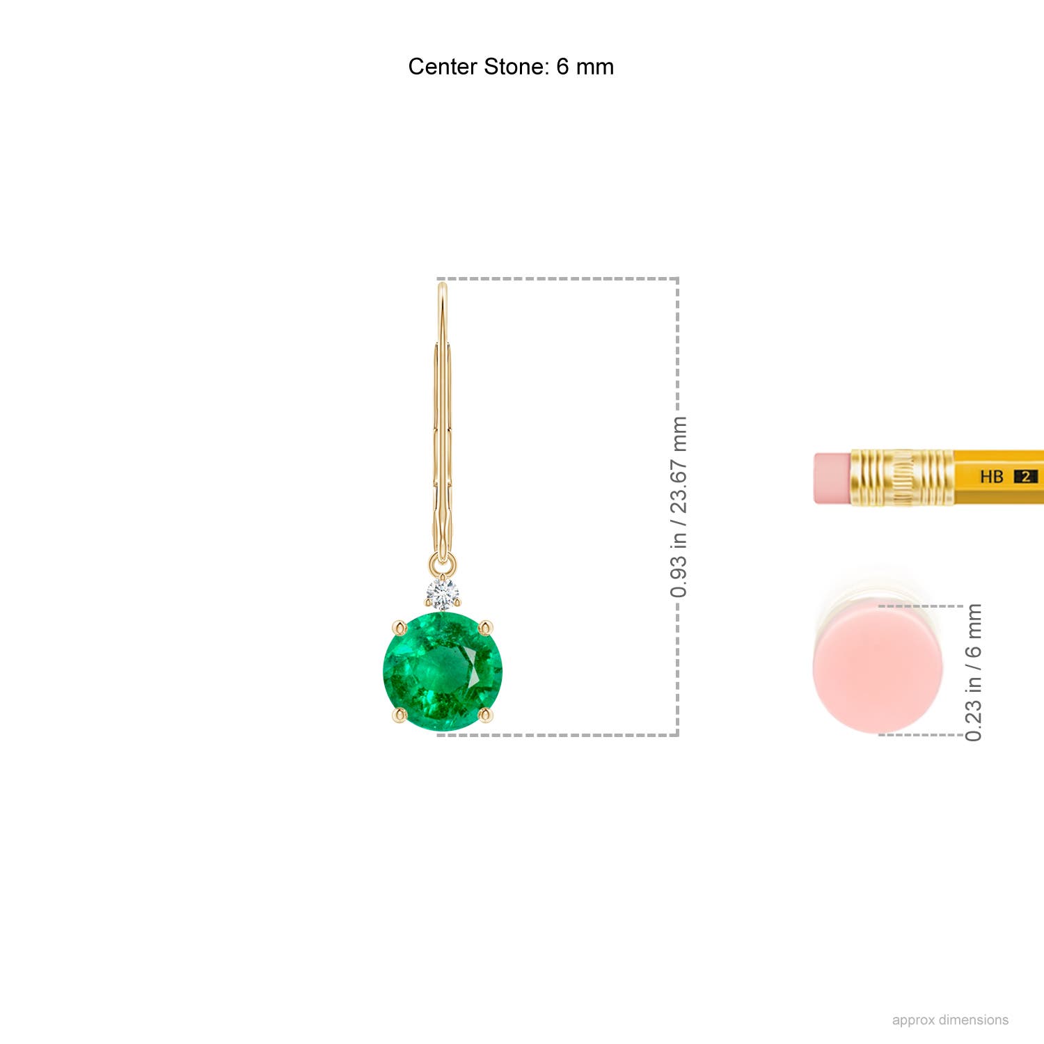 AAA - Emerald / 1.54 CT / 14 KT Yellow Gold