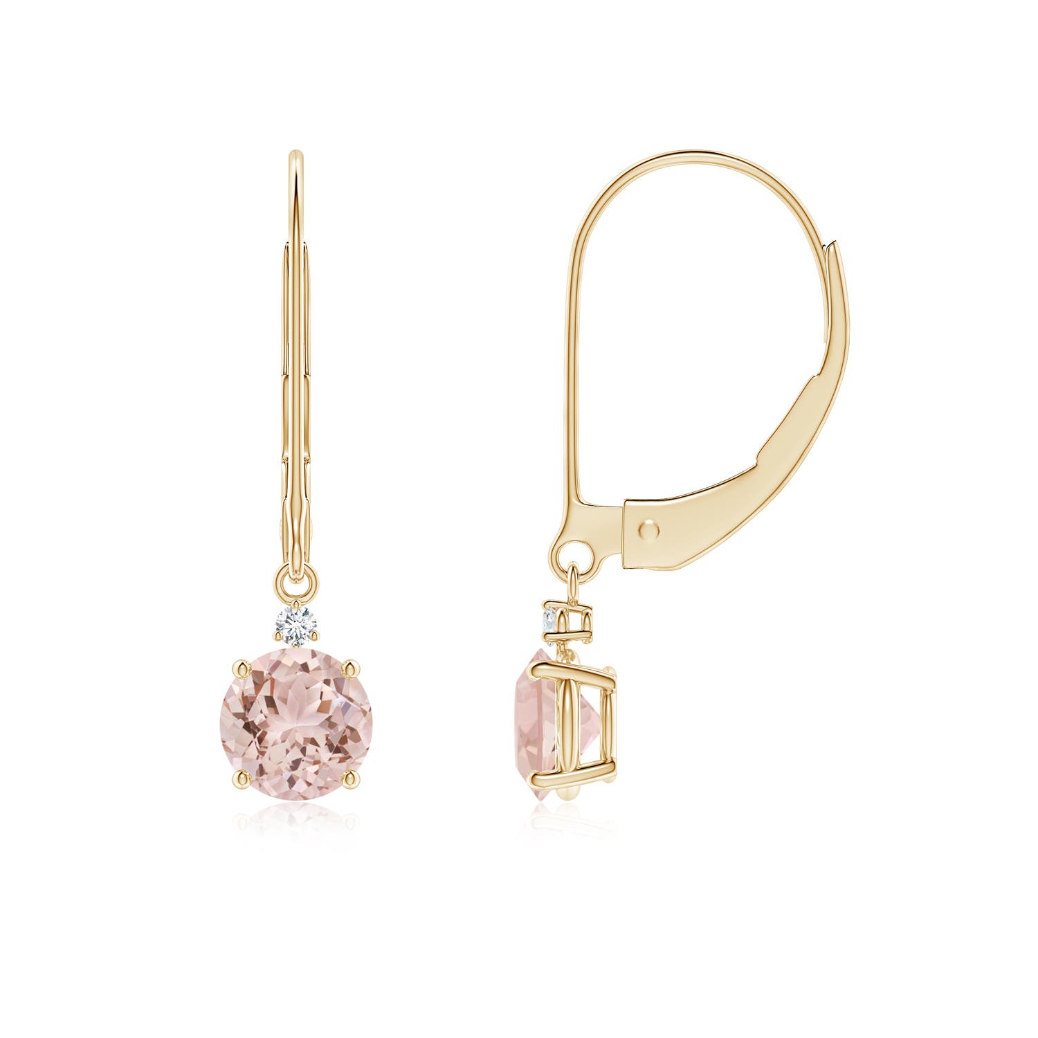 AAA - Morganite / 0.87 CT / 14 KT Yellow Gold