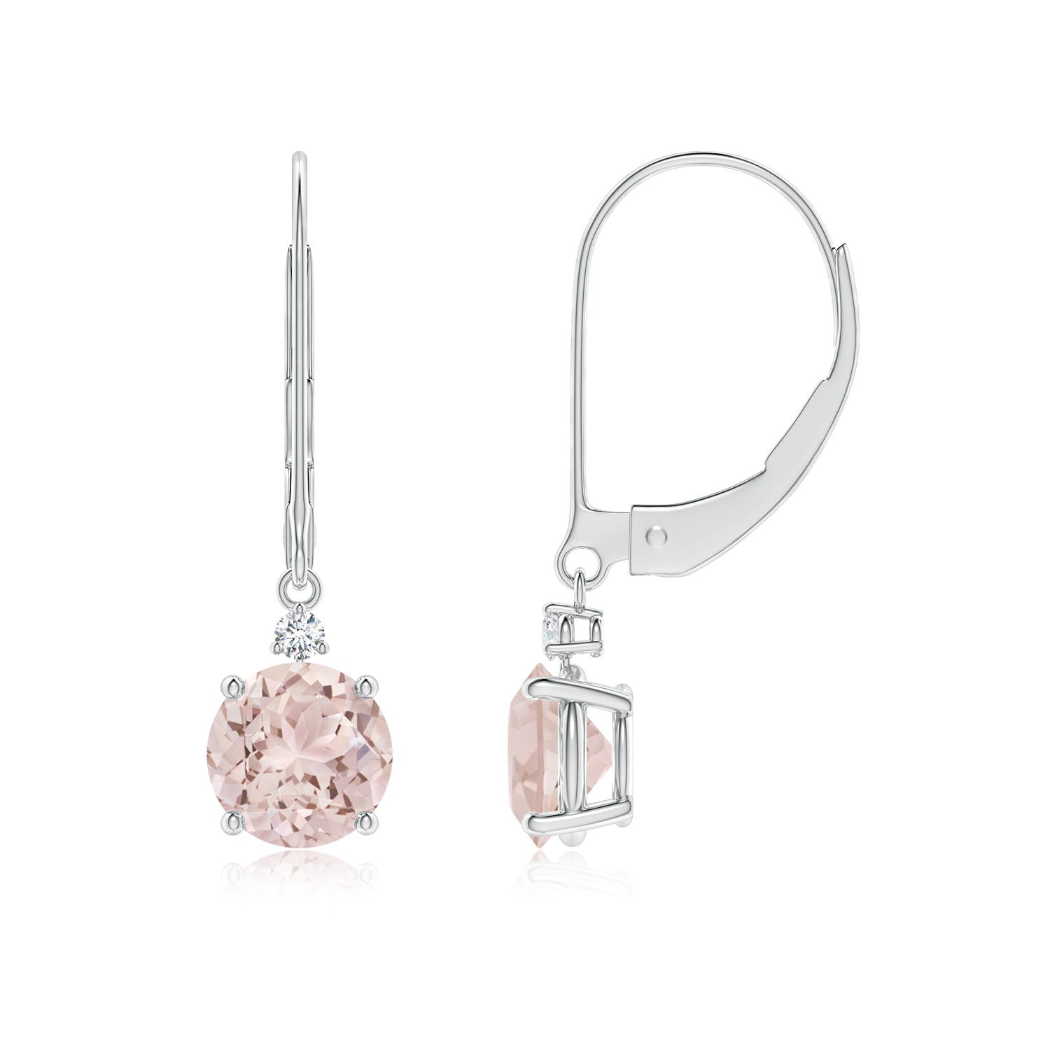 A - Morganite / 1.44 CT / 14 KT White Gold