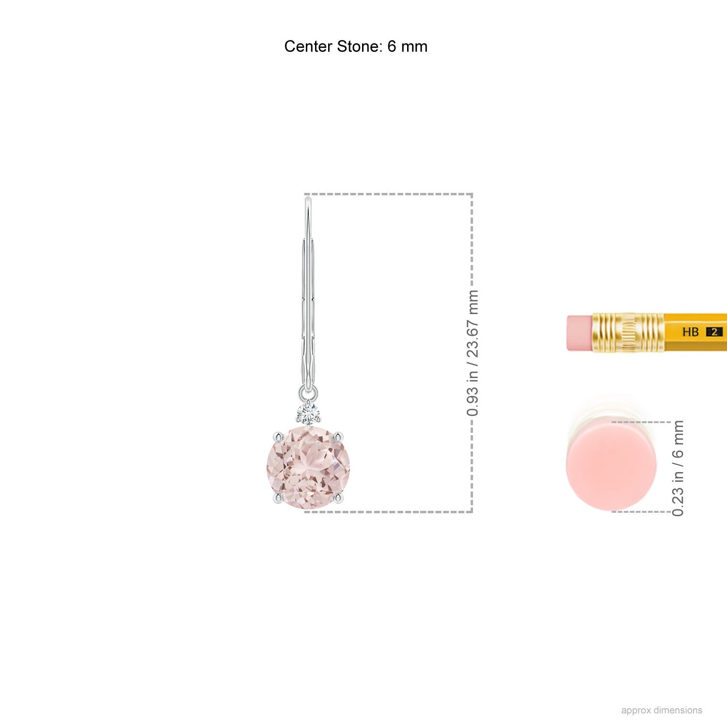 A - Morganite / 1.44 CT / 14 KT White Gold