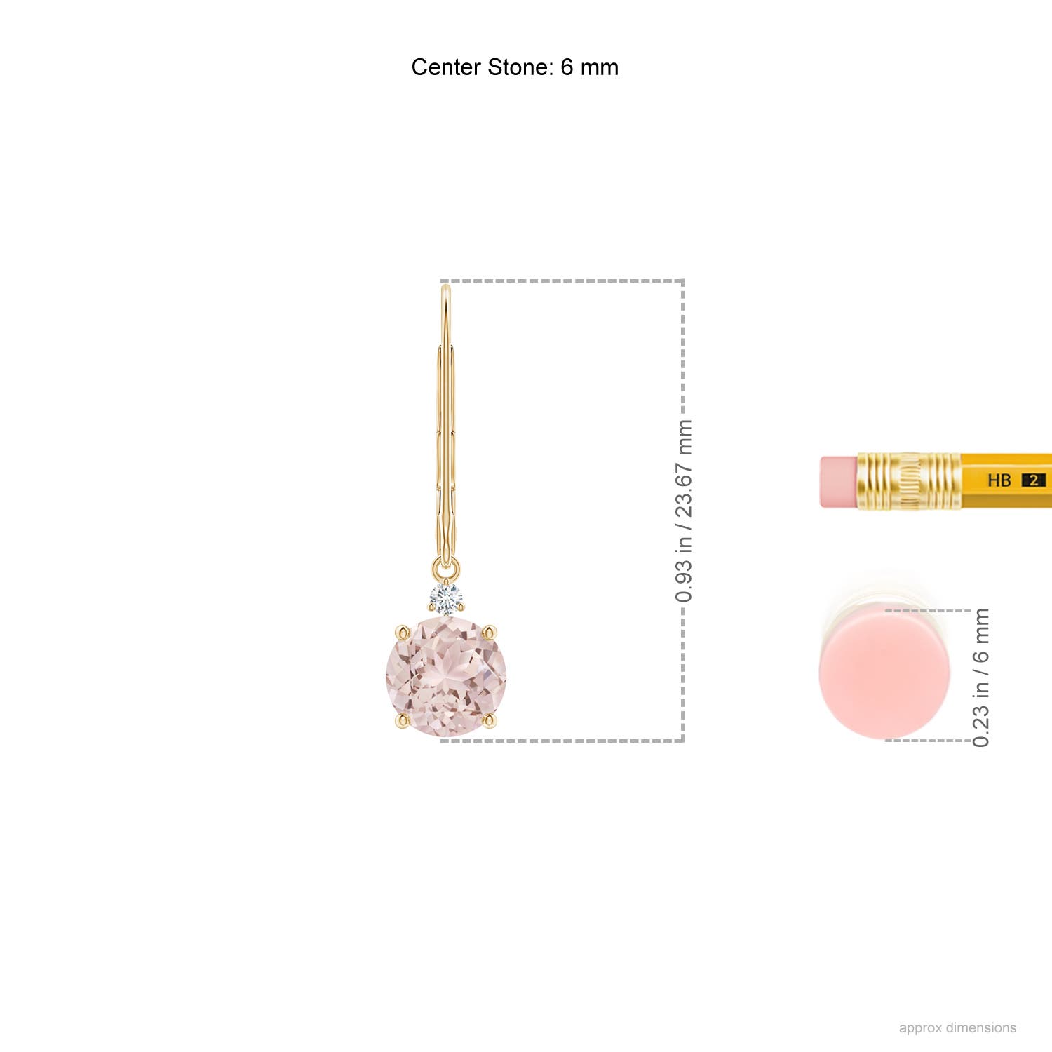 A - Morganite / 1.44 CT / 14 KT Yellow Gold